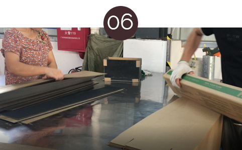 Inspección y embalaje de calidad manual